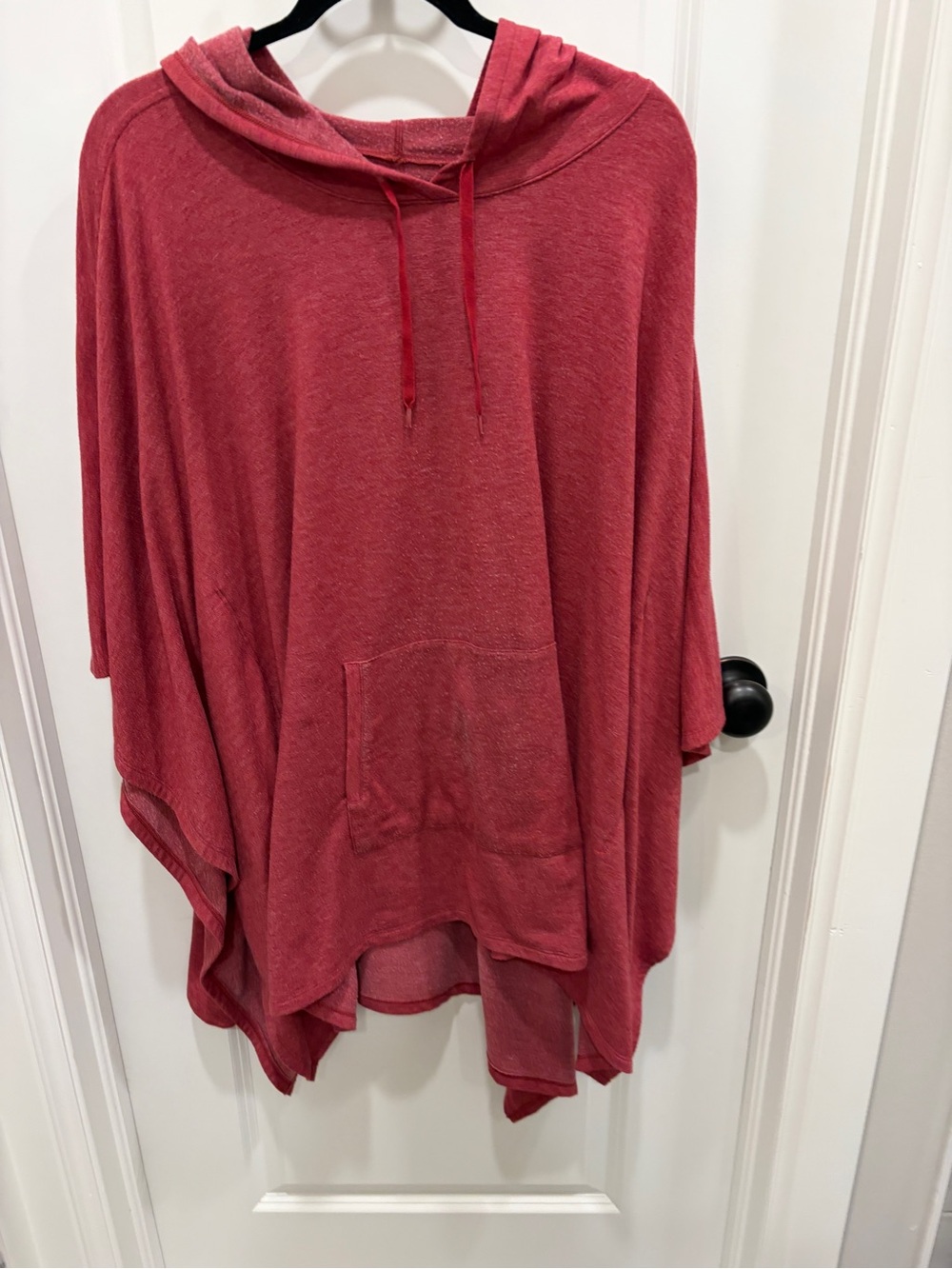 Cuddl Duds Rose Red Hoodie Poncho